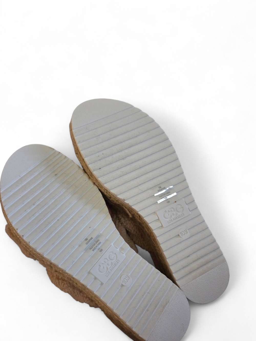 GBG LOS ANGELES Daphne Faux Sherpa Platform Slide Sandal - Picture 8 of 12